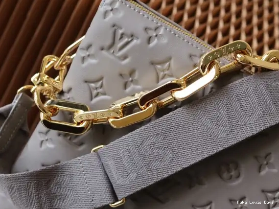 Rep ladies LOUIS COUSSIN MM-34*24*12cm VUITTON 0526